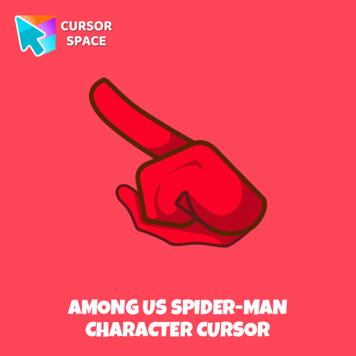 Among Us Spider-Man Character cursor arrow cursor